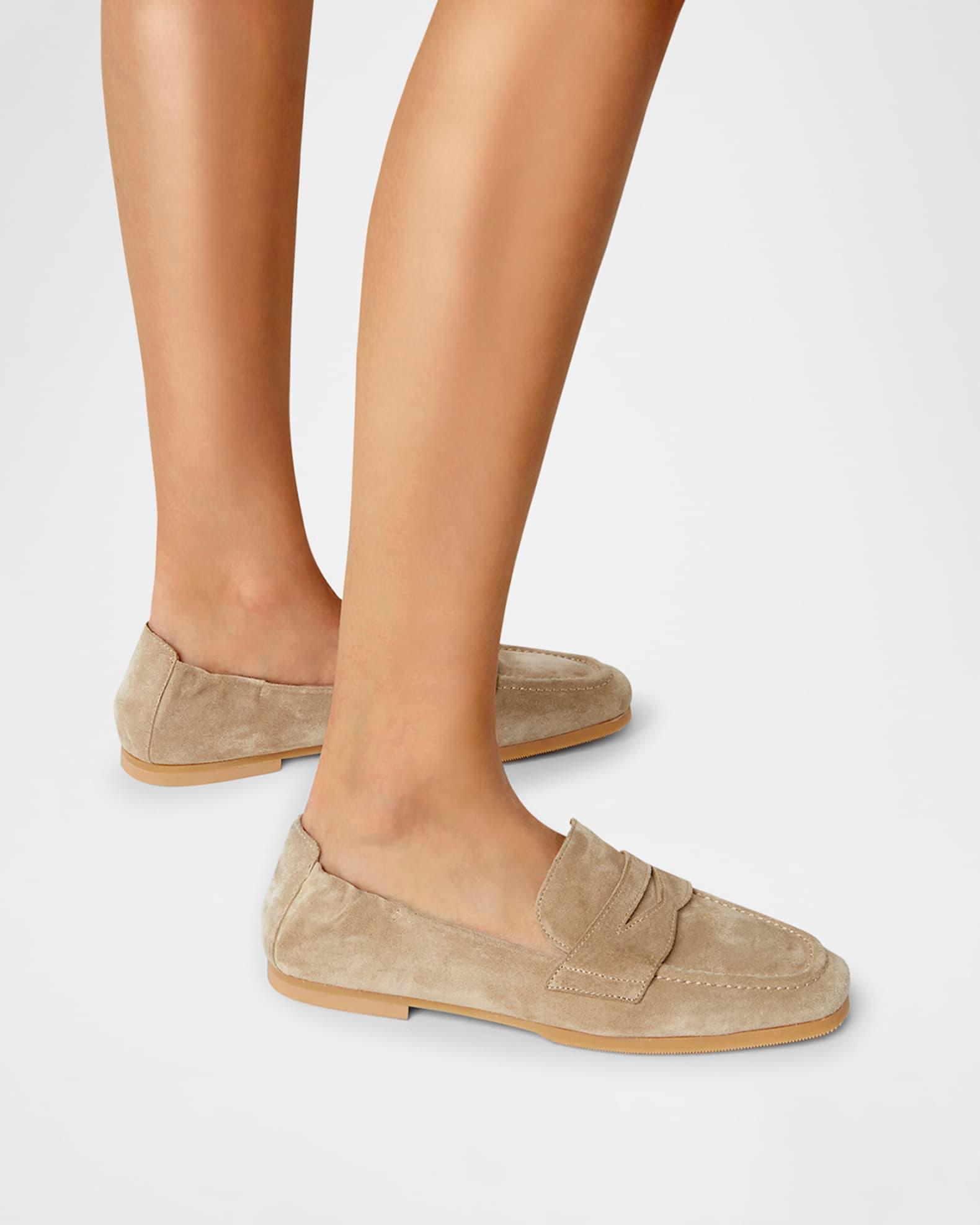 Kitson Suede Penny Loafers Product Image