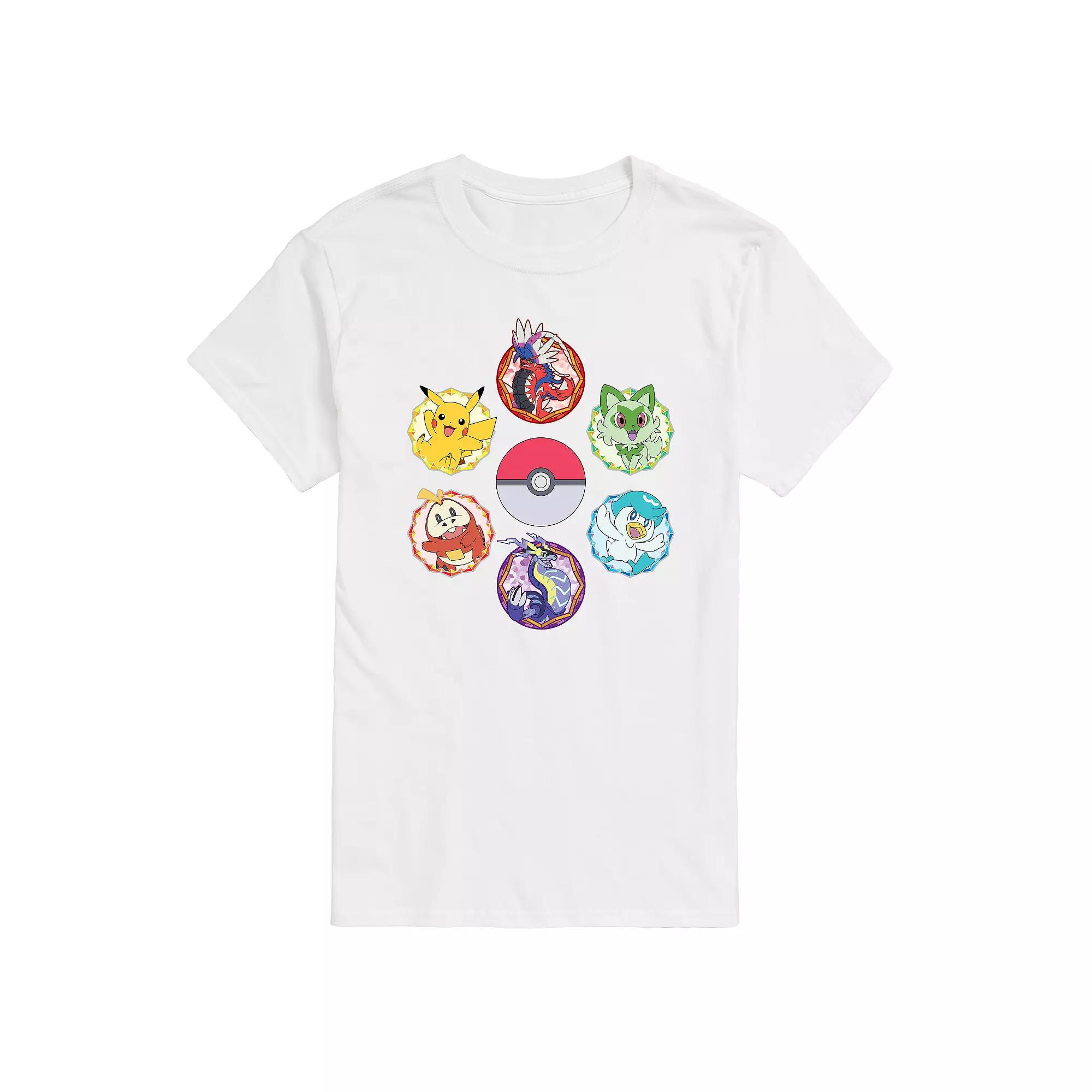 Big & Tall Pokemon Sparkle Badge Portraits Graphic Tee, Men's,  Product Image