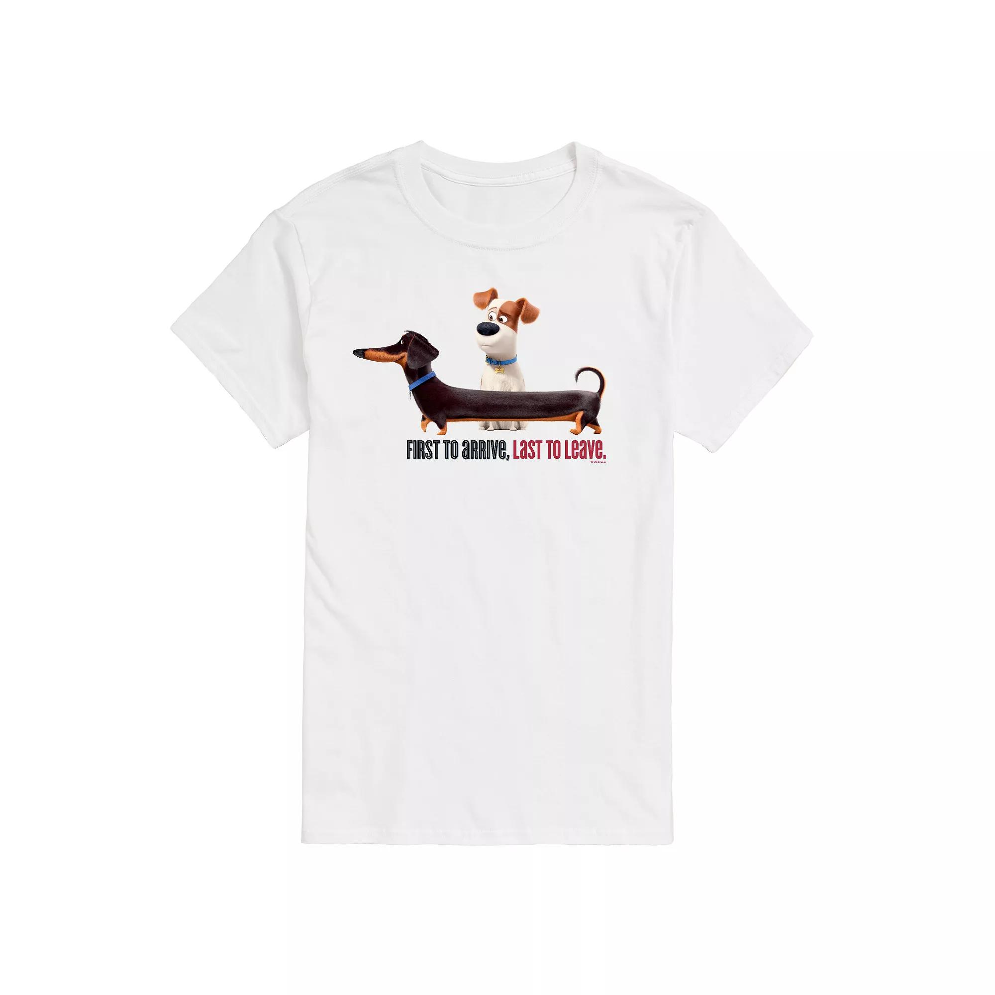 Big & Tall The Secret Life of Pets First To Arrive Dachshund Graphic Tee, Men's,  Product Image