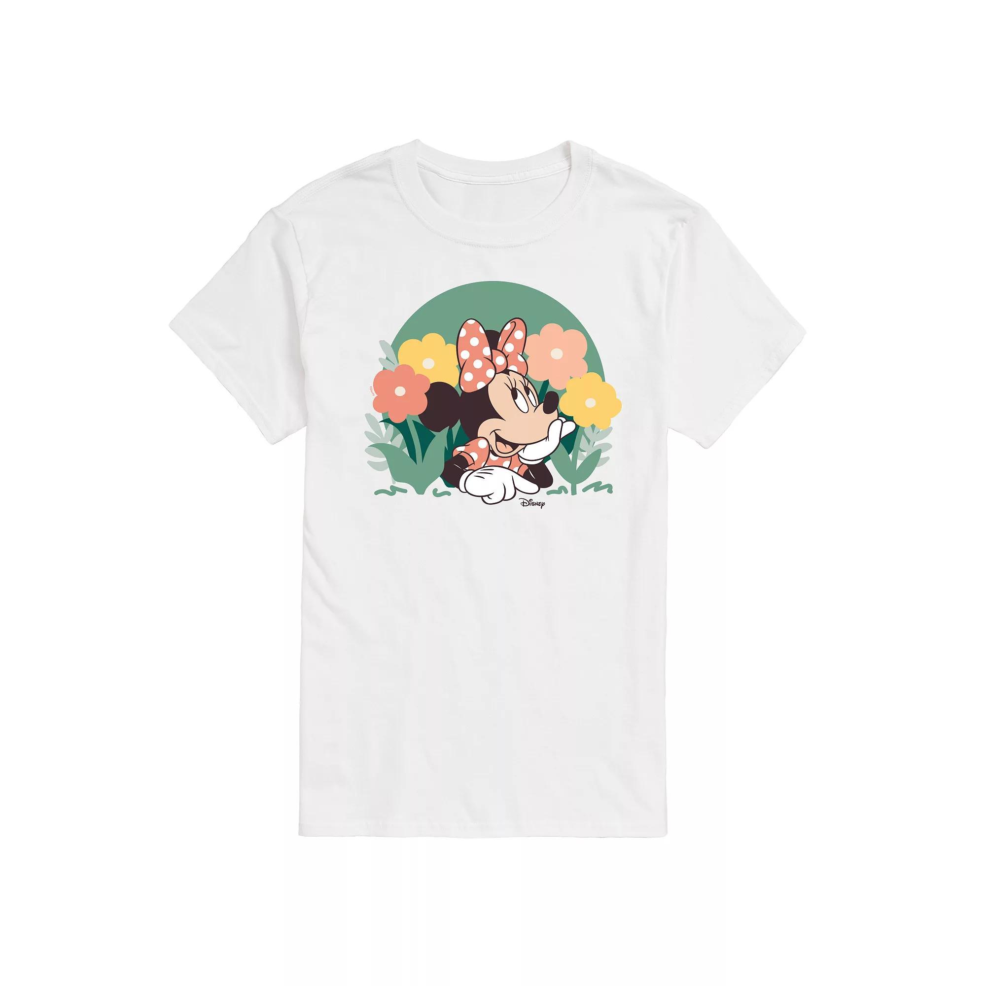 Disney's Minnie Mouse Men's Flowers Graphic Tee,  Product Image