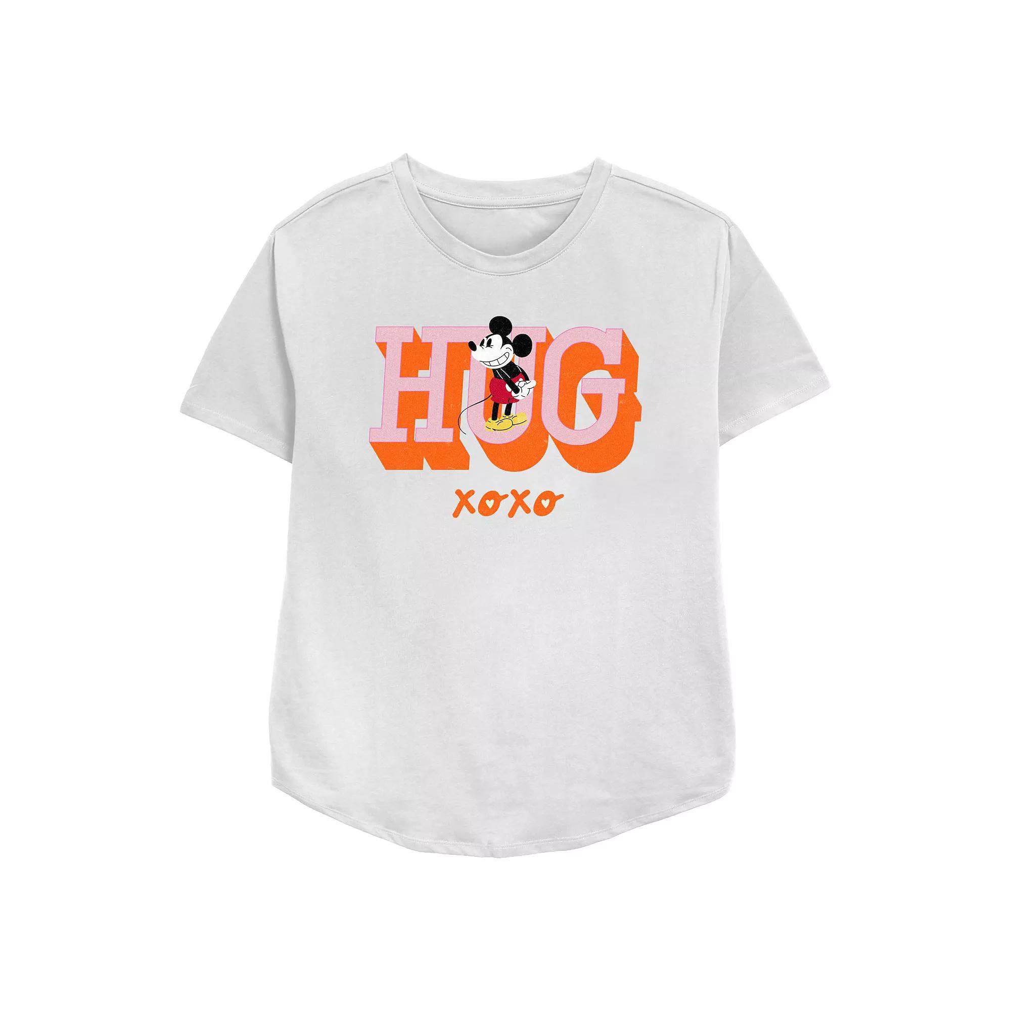 Disney's Mickey Mouse Hug XOXO Women's Relaxed Fit Graphic Tee,  Product Image