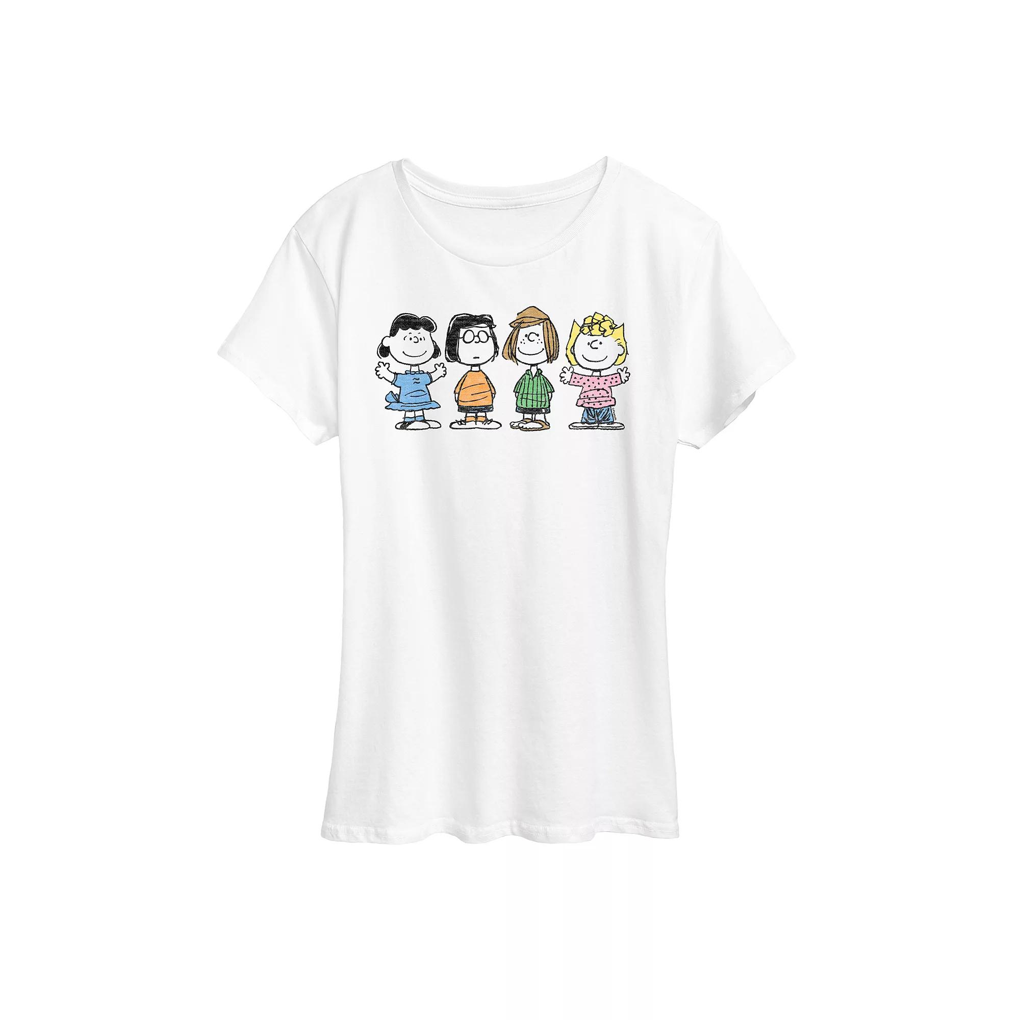 Women's Peanuts Girl Group Graphic Tee,  Product Image