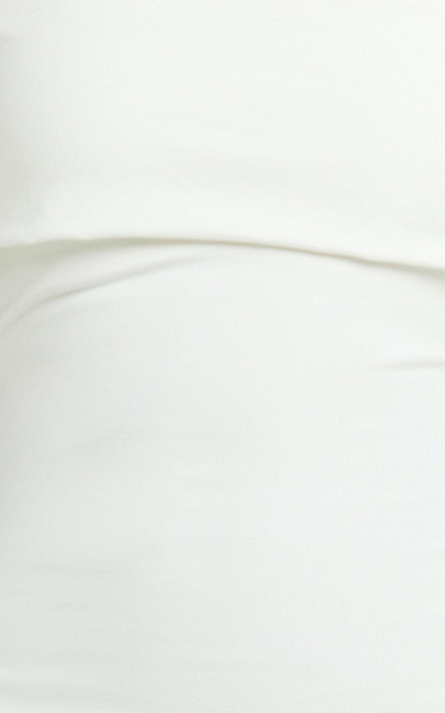 Esme Mini Dress - Off Shoulder Wide Sleeve Fitted Skirt Dress in Off White Product Image