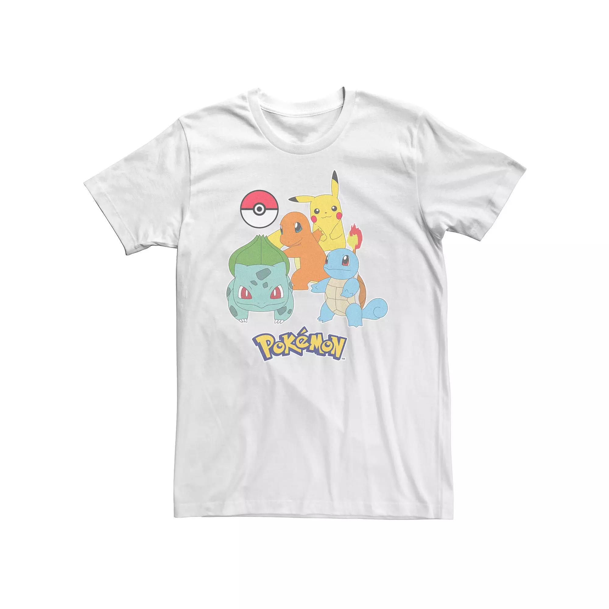 Big & Tall Pokemon First Generation Group Graphic Tee, Men's,  Product Image