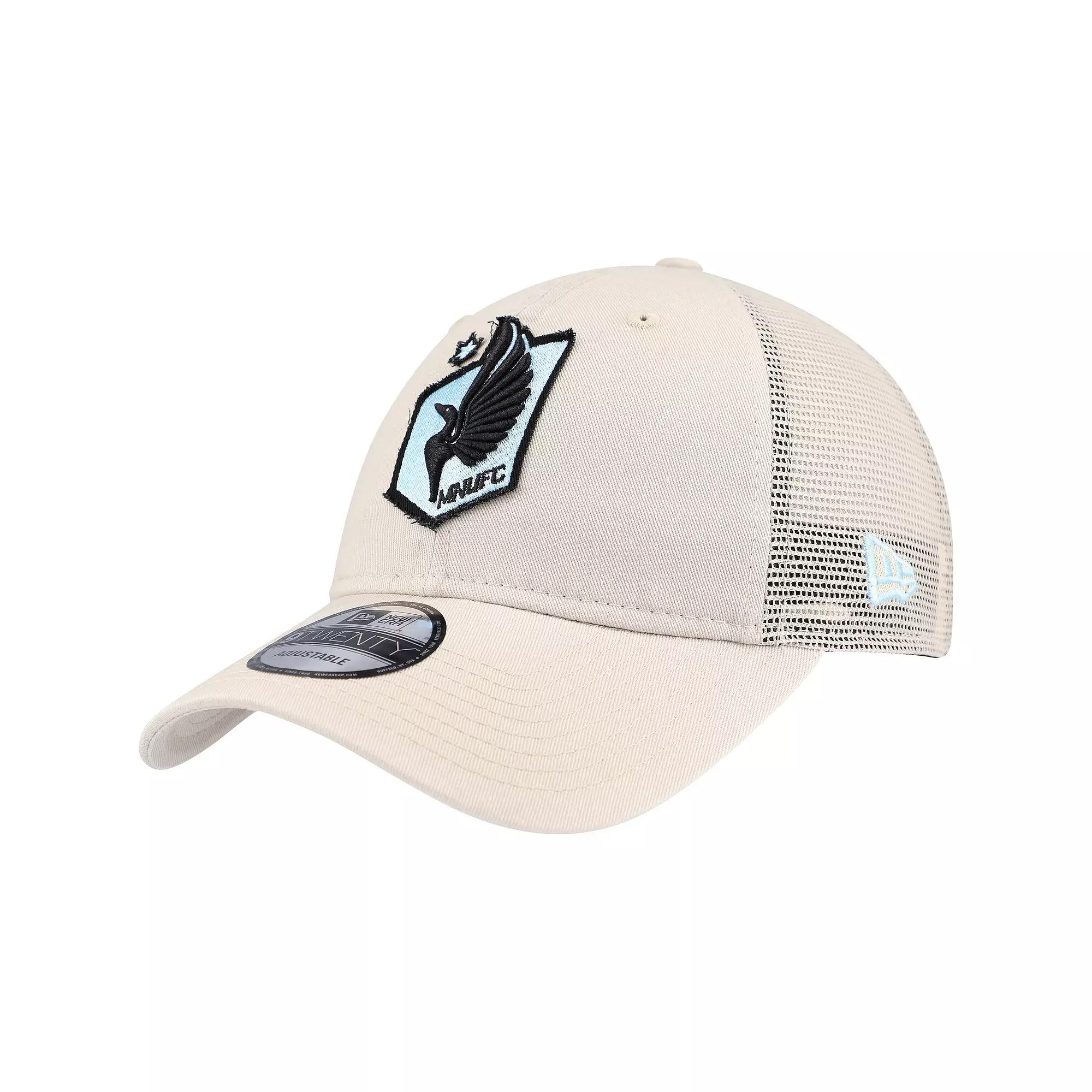 Men's New Era Tan Minnesota United FC Game Day 9TWENTY Adjustable Trucker Hat, Mfc Team Product Image