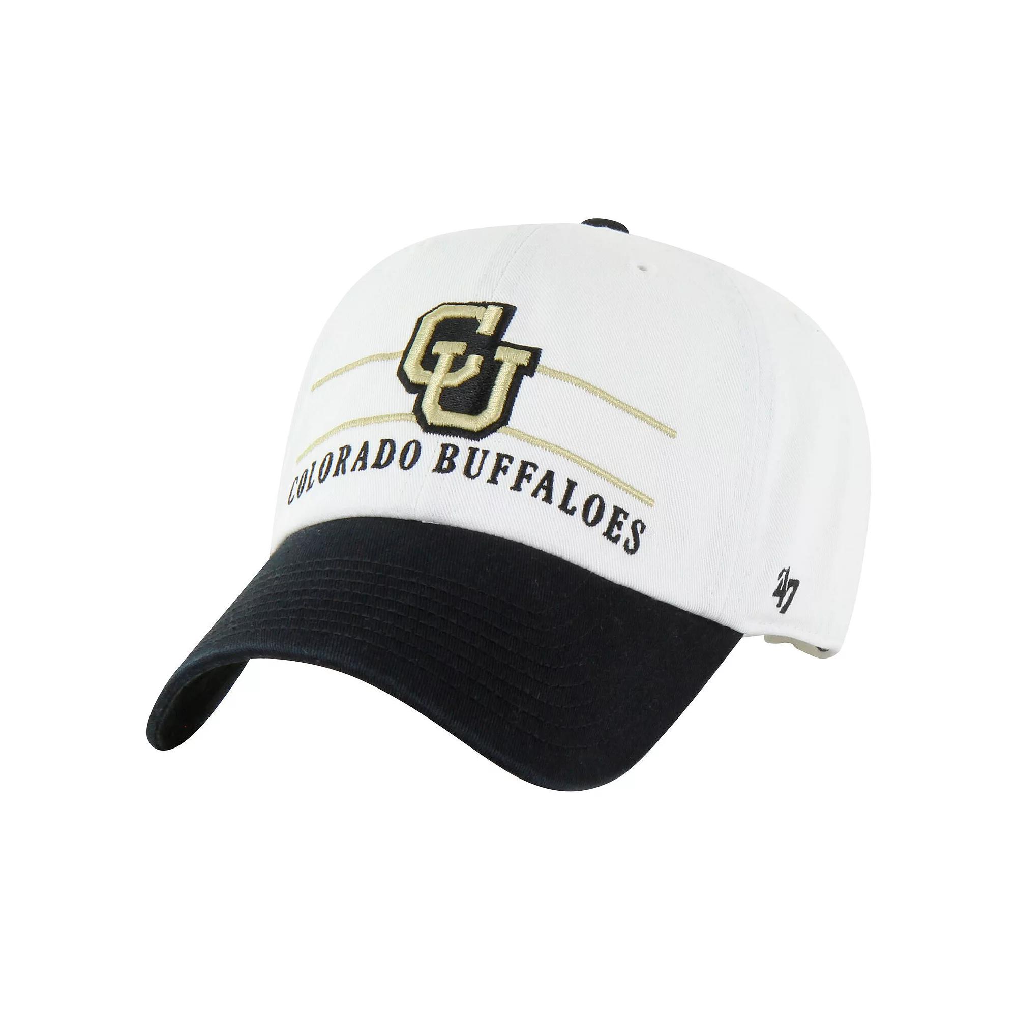 Men's '47 White Colorado Buffaloes Gridiron Clean Up Adjustable Hat Product Image