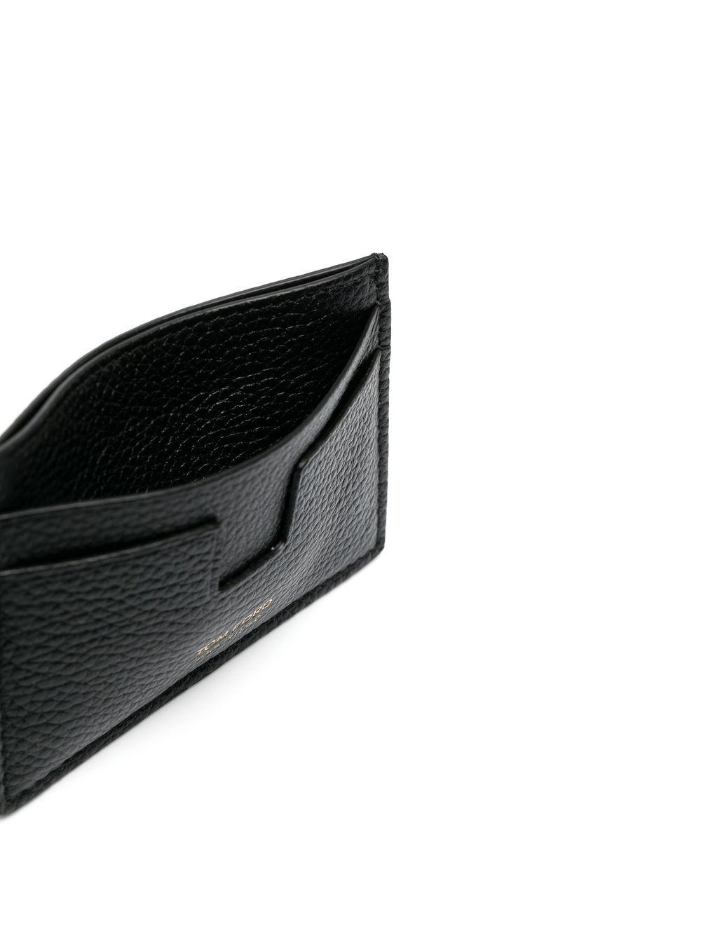 logo-print leather cardholder Product Image