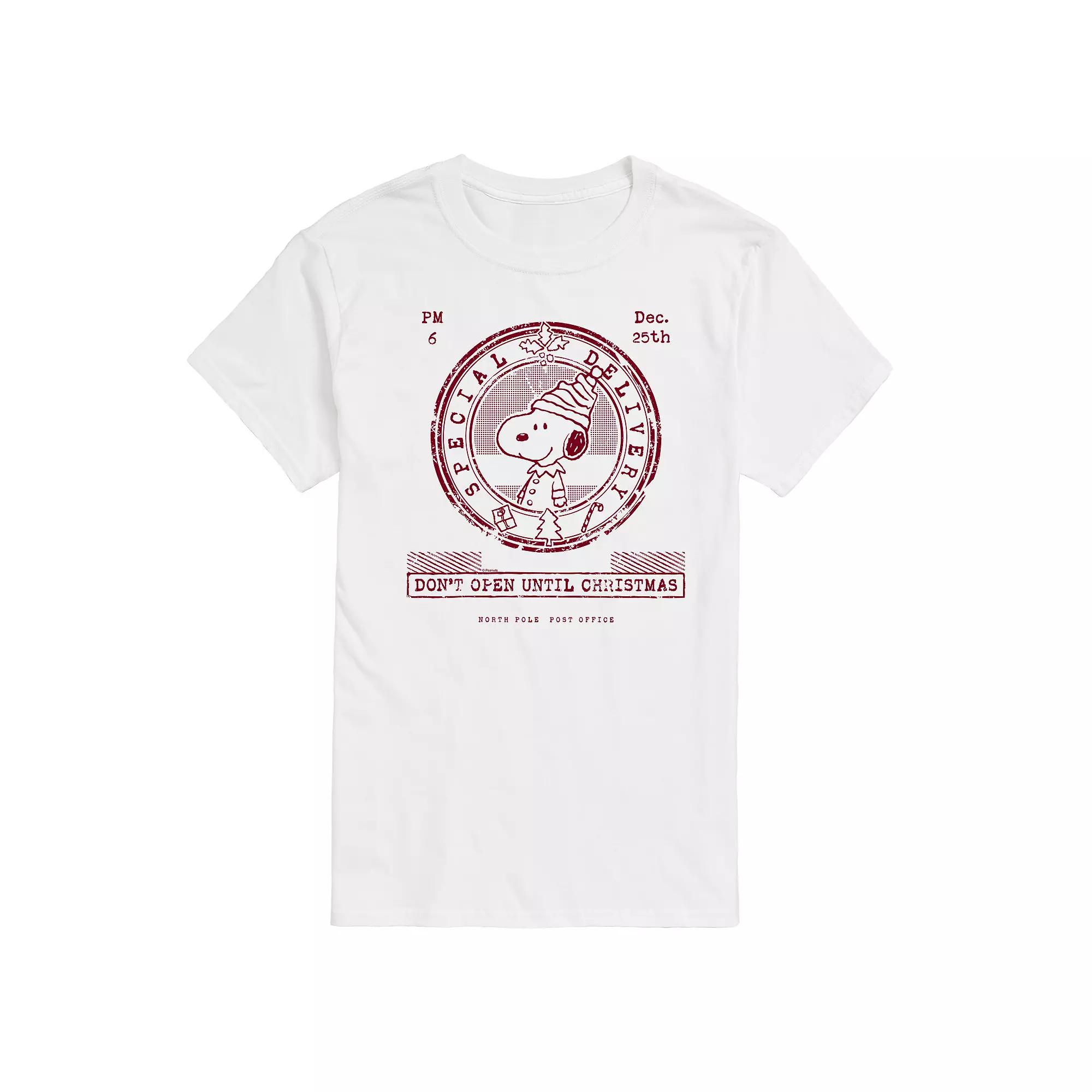 Big & Tall Peanuts Don't Open Until Christmas Graphic Tee, Men's,  Product Image