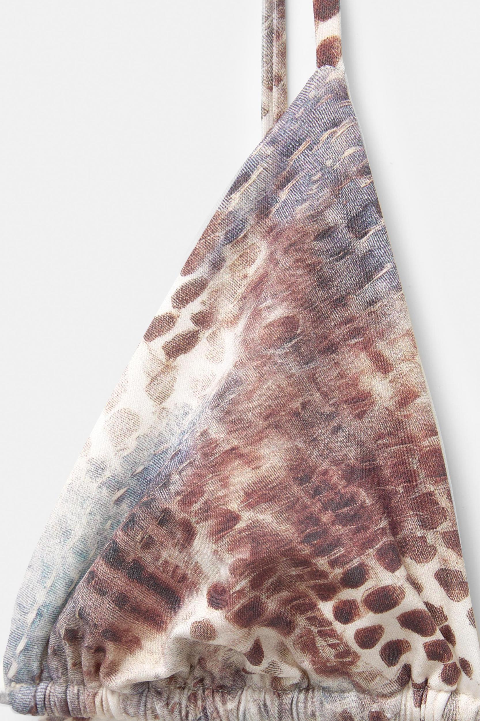 Triangle printed bikini top Product Image