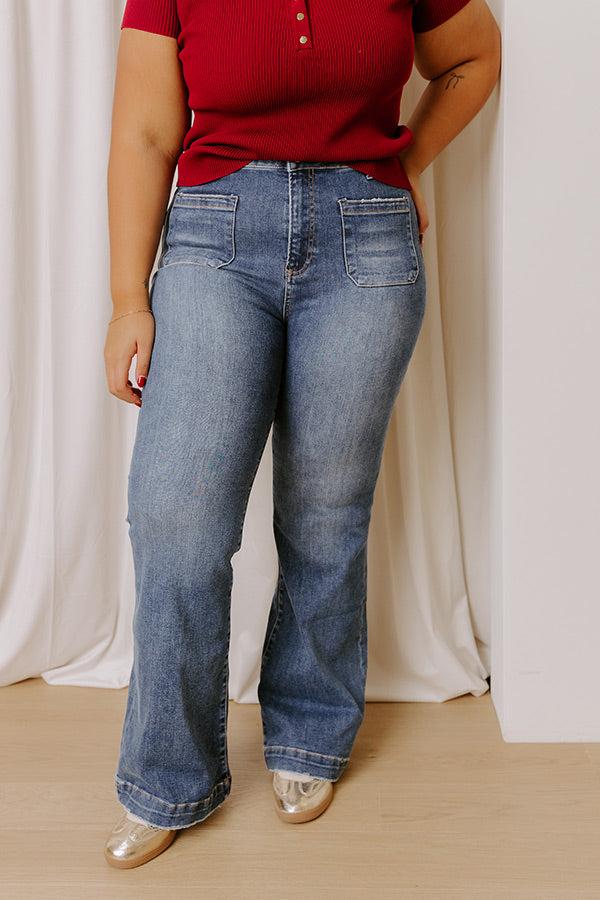 RISEN Emery High Waist Flare Curves Product Image