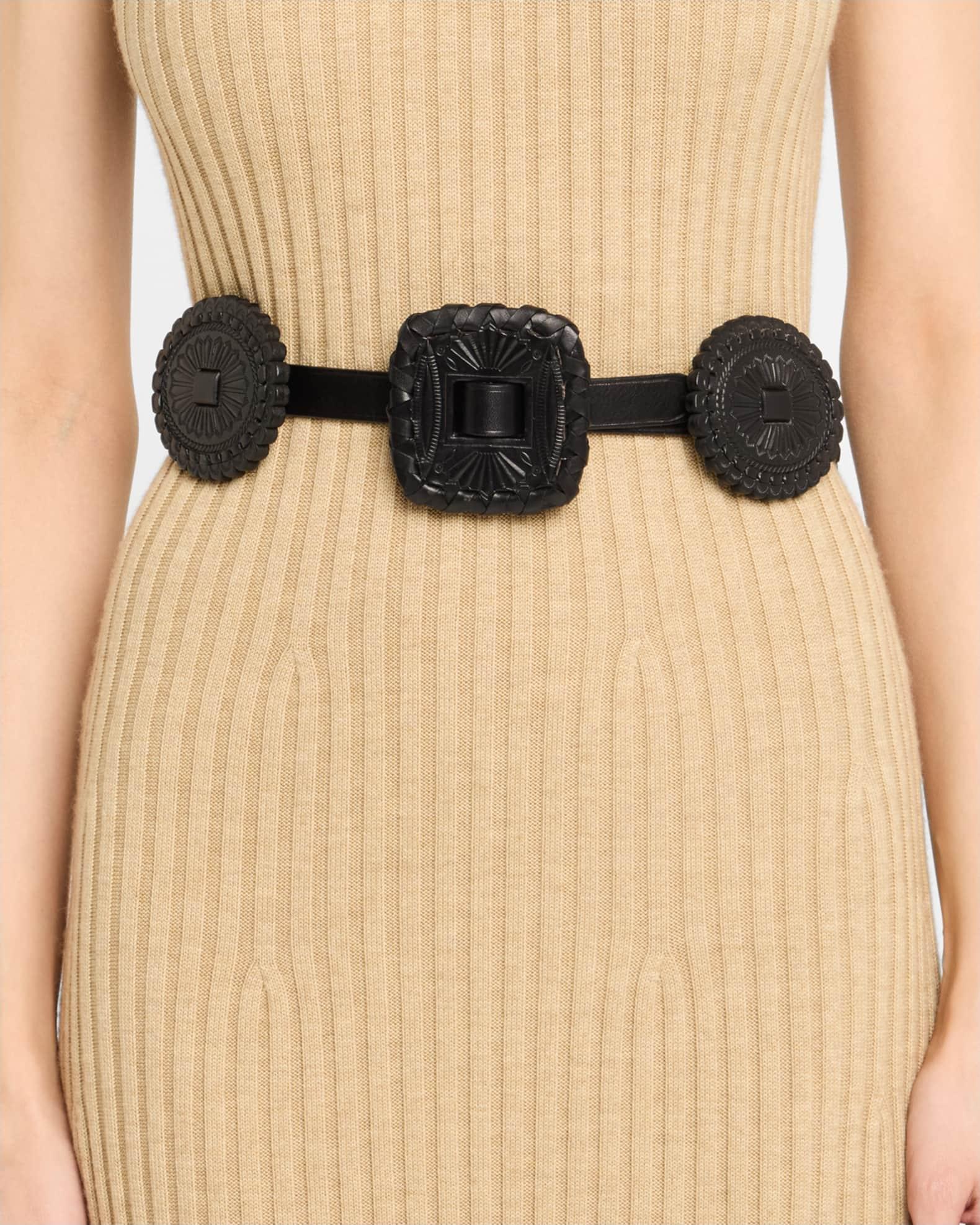 Western Leather Skinny Belt Product Image