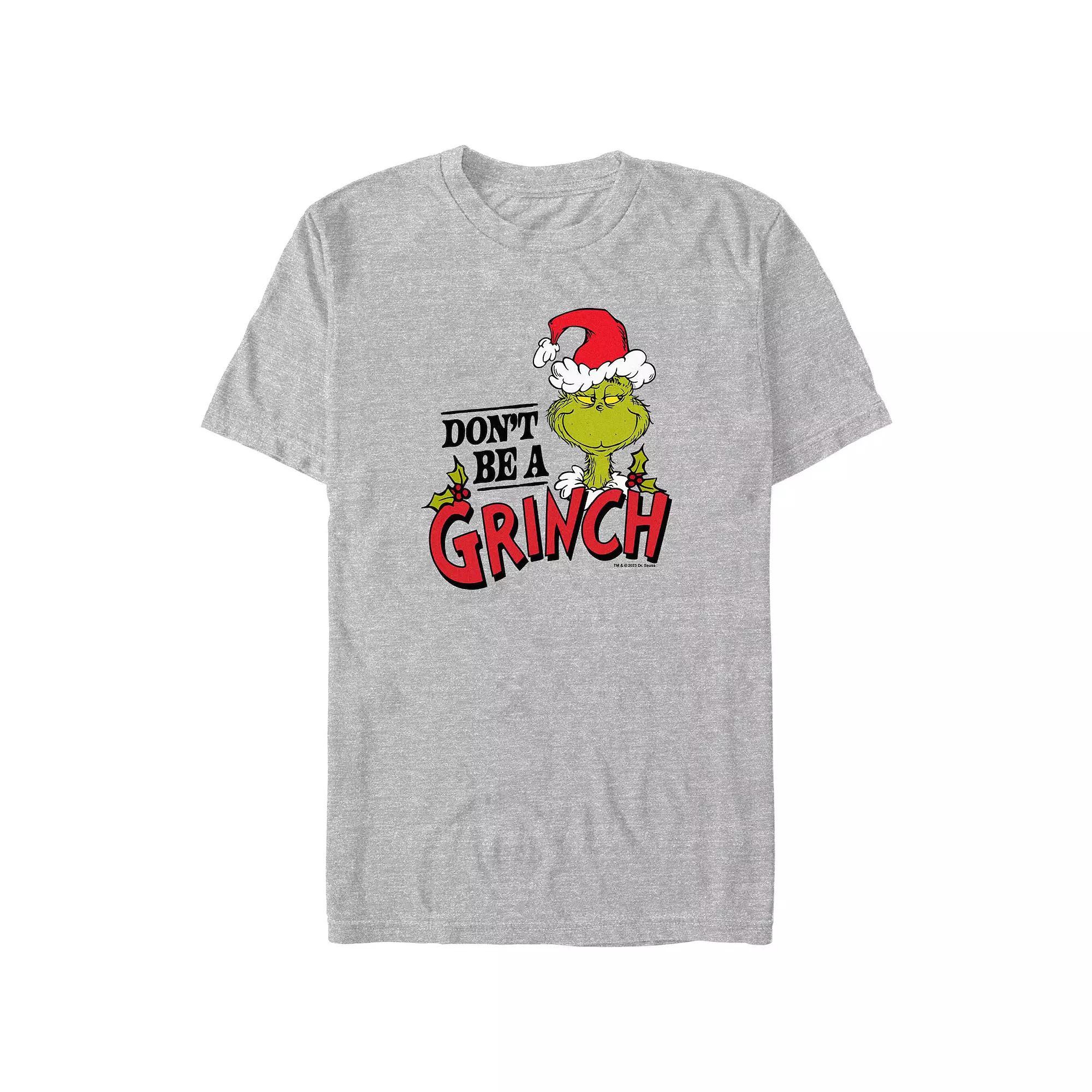 Big & Tall Dr. Seuss Don't Be A Grinch Graphic Tee, Men's,  Product Image