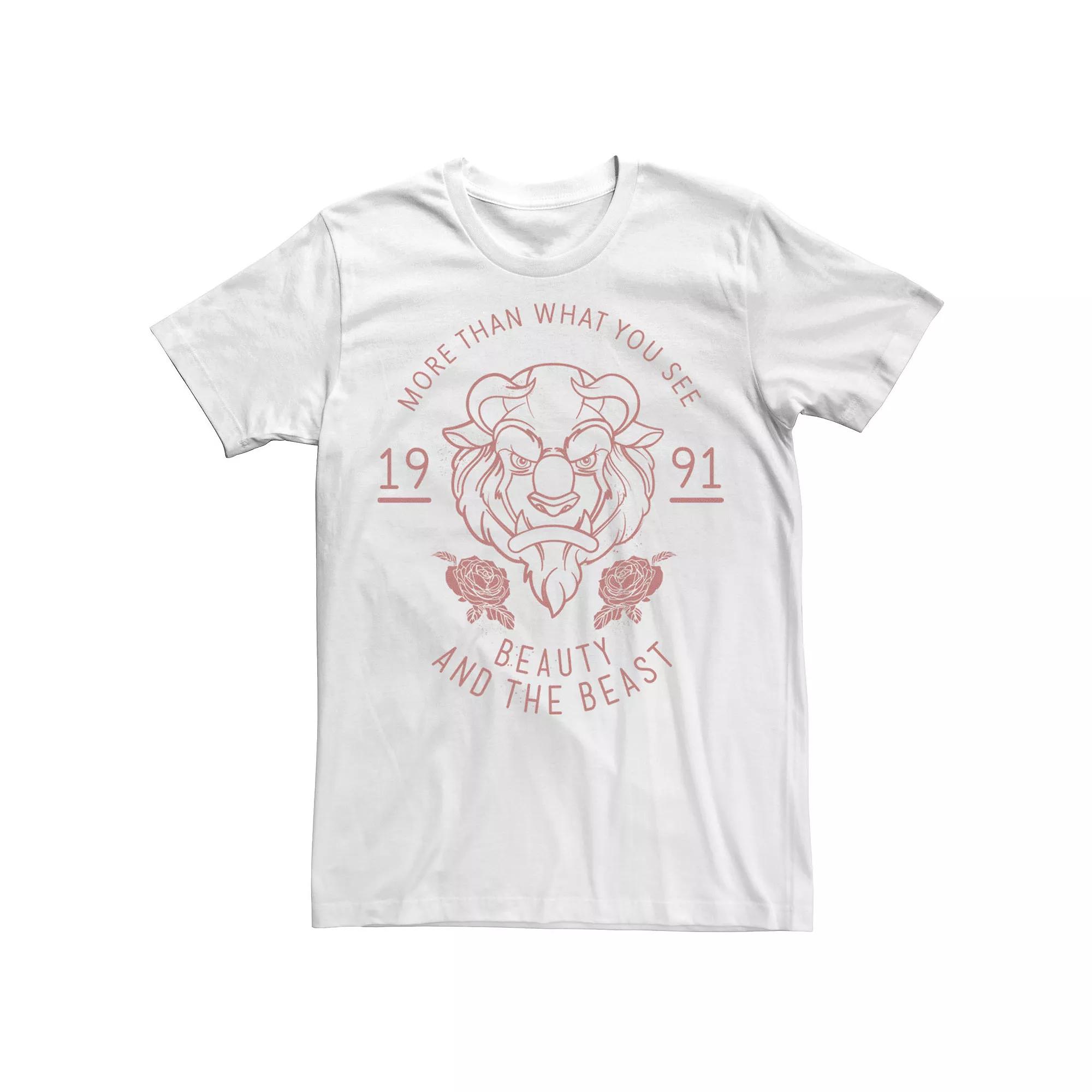 Disney's Beauty And The Beast Men's 1991 Tee,  Product Image