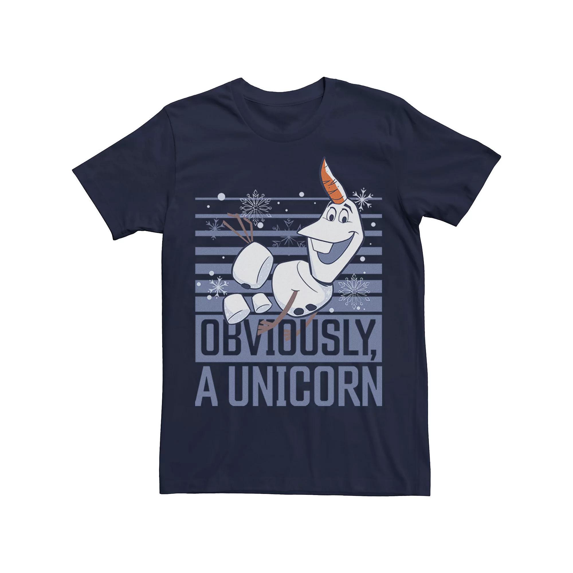 Disney's Frozen 2 Olaf Obviously A Unicorn Men's Tee,  Product Image