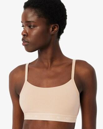 Stretch Cotton Logo Band Bralette Product Image