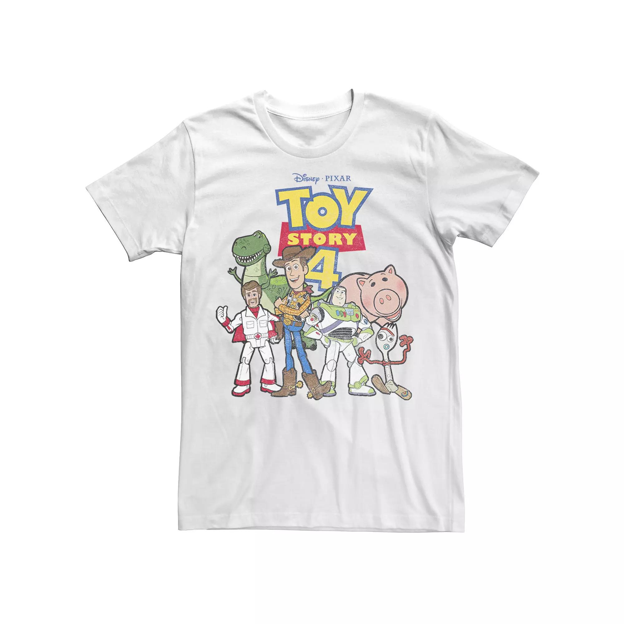 Big & Tall Disney / Pixar Toy Story 4 New Group Shot Movie Logo Poster Tee, Men's,  Product Image