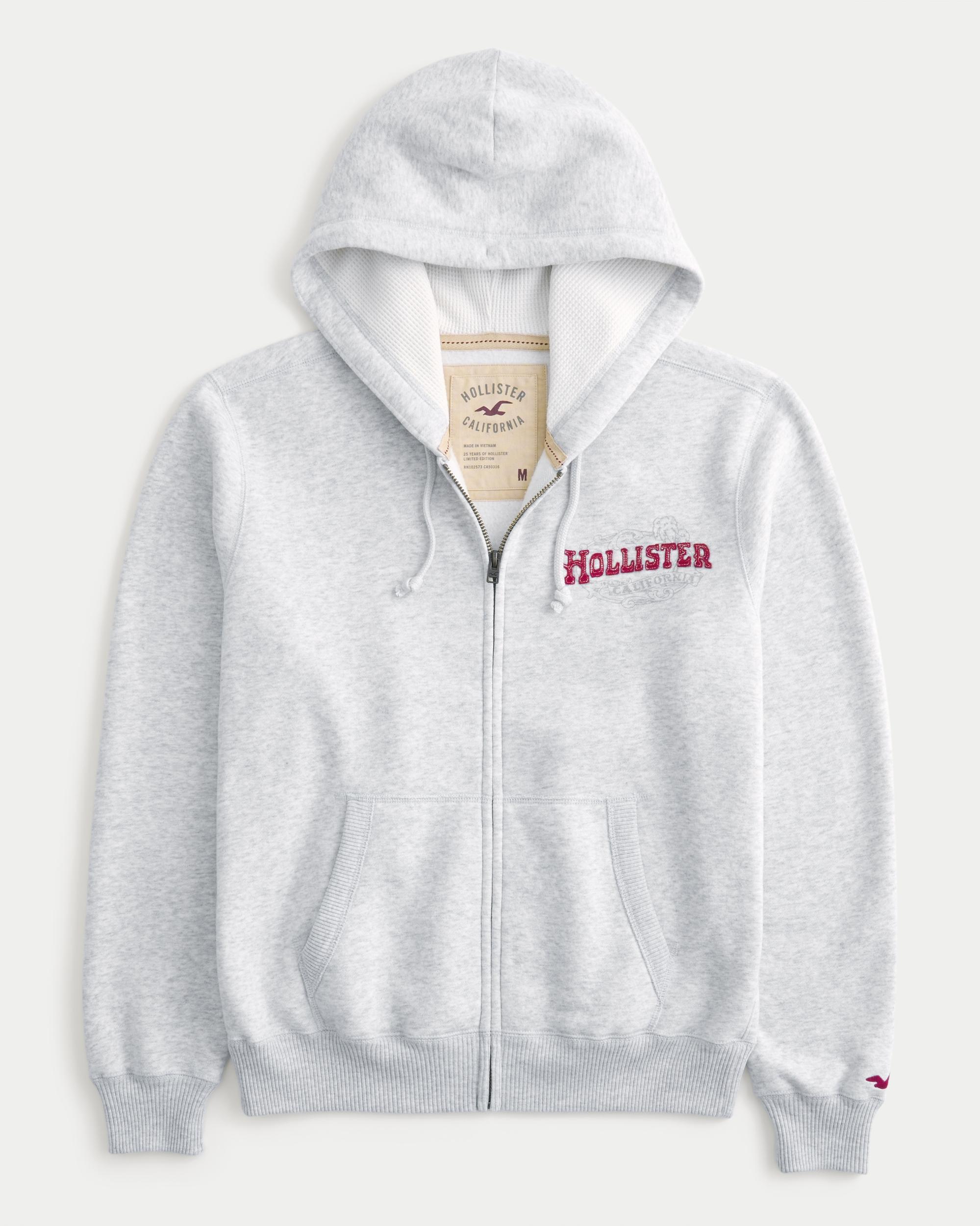 Waffle-Lined Newport Beach Graphic Zip-Up Hoodie Product Image