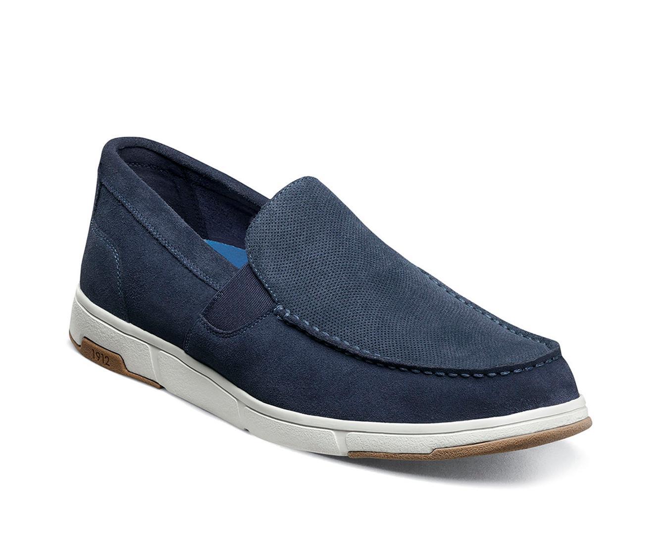 Men's Nunn Bush Luca Suede Moc Toe Venetian Slip On Loafers Product Image