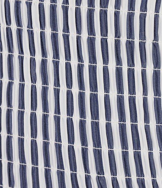 Gianni Bini Ellie Stripe Smocked Drop Waist Bubble Hem Dress Product Image