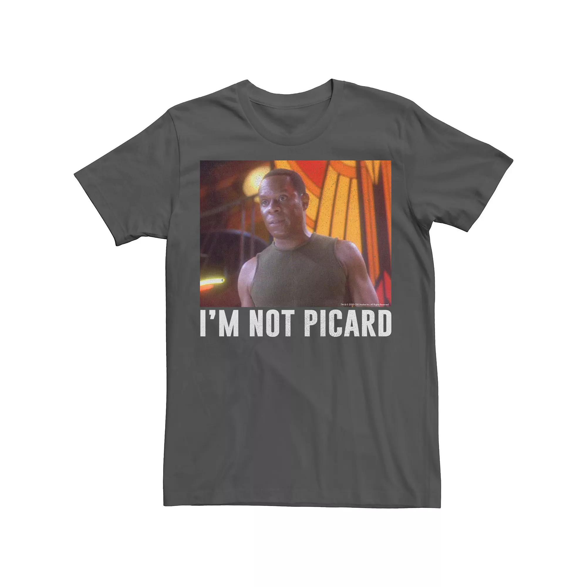 Men's Star Trek: Deep Space Nine Captain Sisko I'm Not Picard Tee,  Product Image