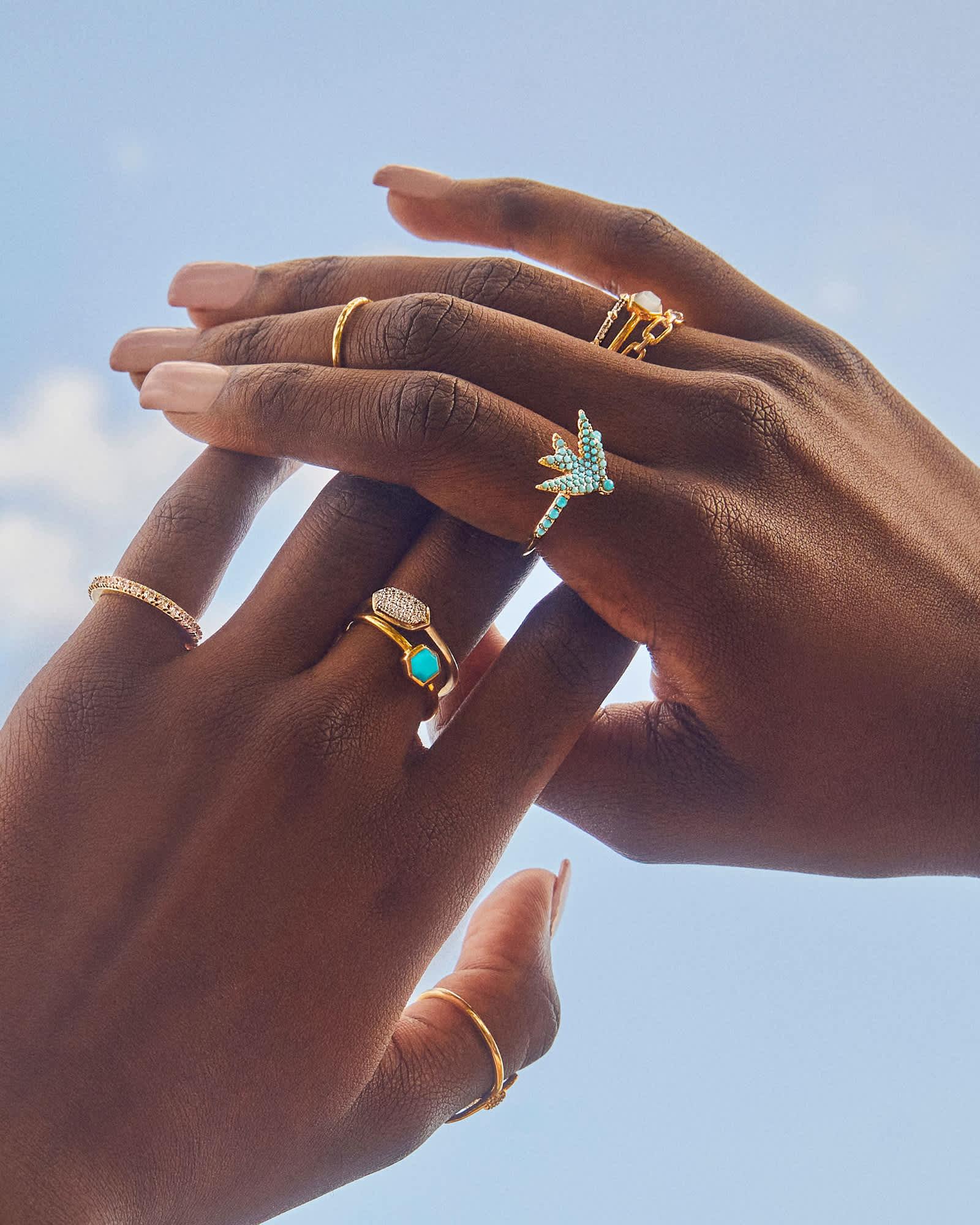 Melody Bird Silver Cocktail Ring Product Image