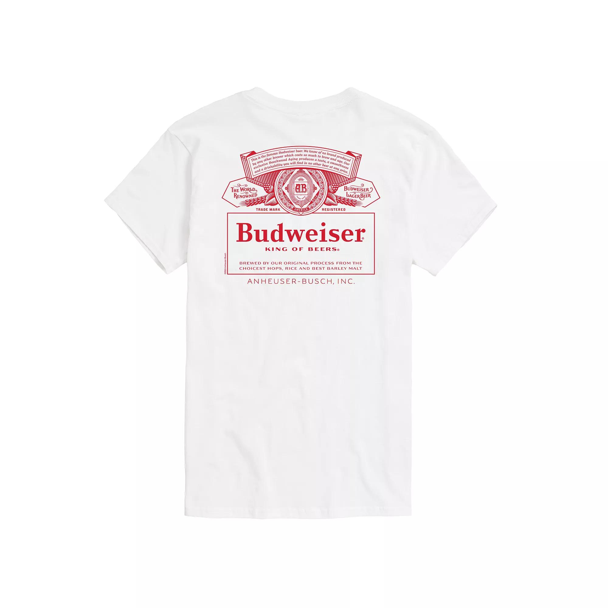 Big & Tall Budweiser King Of Beers Graphic Tee, Men's,  Product Image