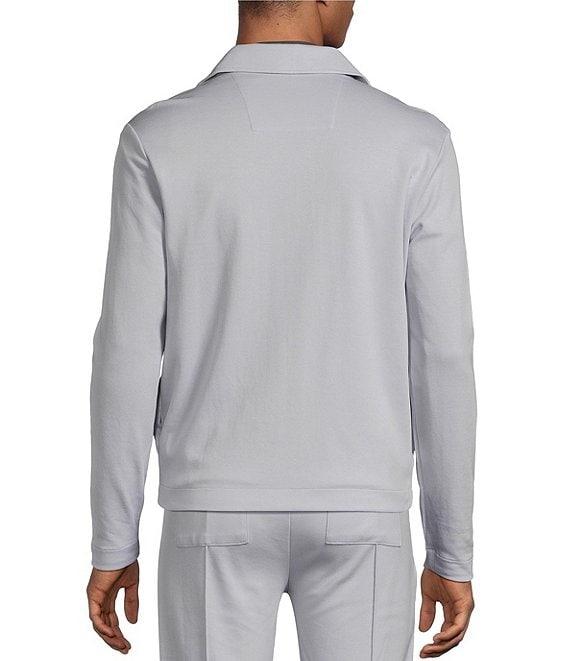 Murano Liquid Luxury Slim Fit Zip Shirt Jacket Product Image