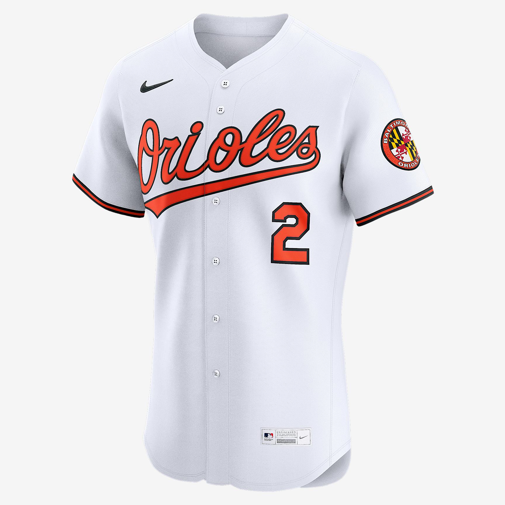 Gunnar Henderson Baltimore Orioles Nike Mens Dri-FIT ADV MLB Elite Jersey | 9B10OLHOOL9-LU7 Product Image