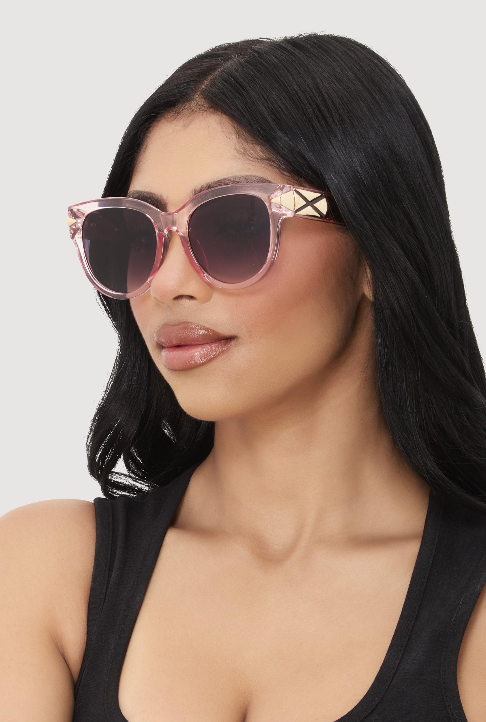 Side Detail Ombre Lens Sunglasses Unisex Product Image