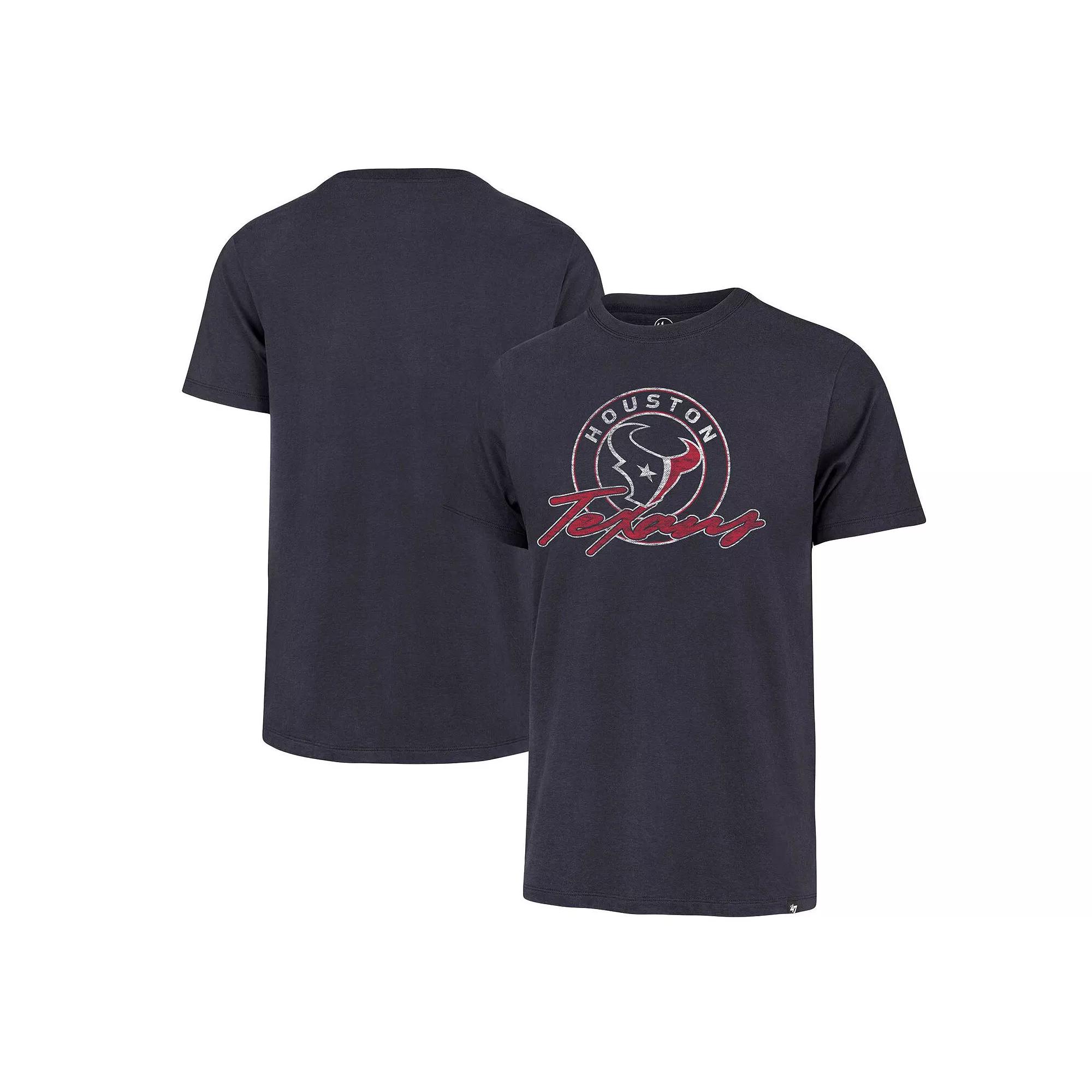 Men's '47 Navy Houston Texans Ringtone Franklin T-Shirt,  Product Image