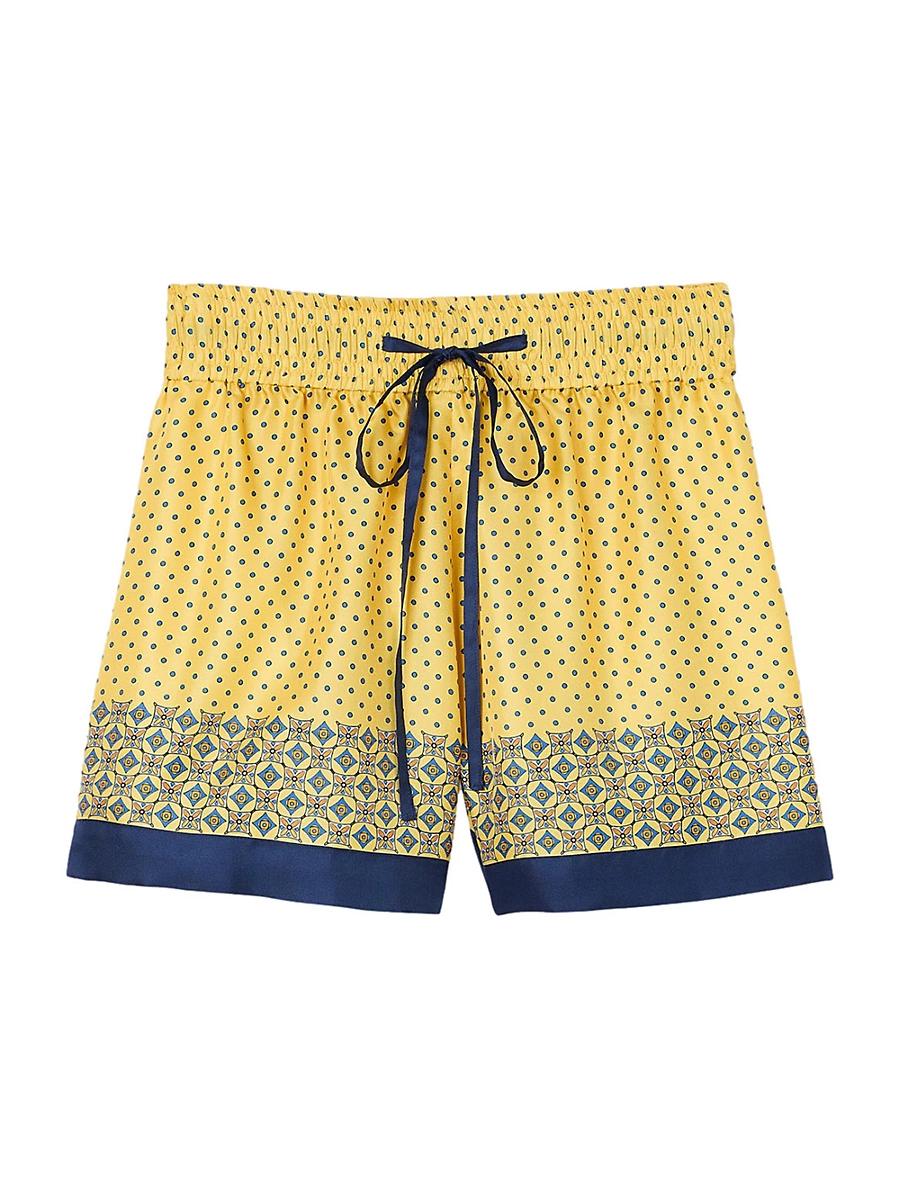 Womens Flowing Patterned Shorts Product Image