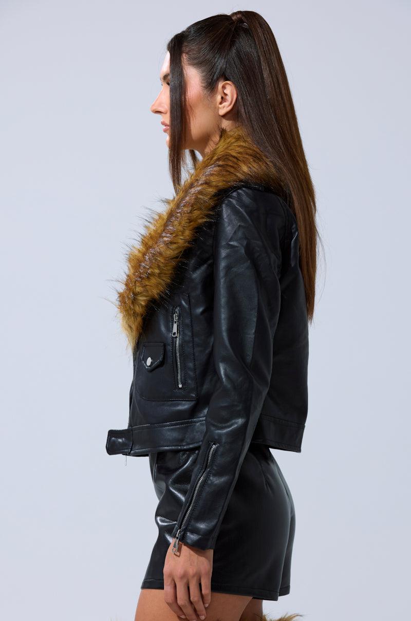 AUSSY FUR COLLAR MOTO Product Image