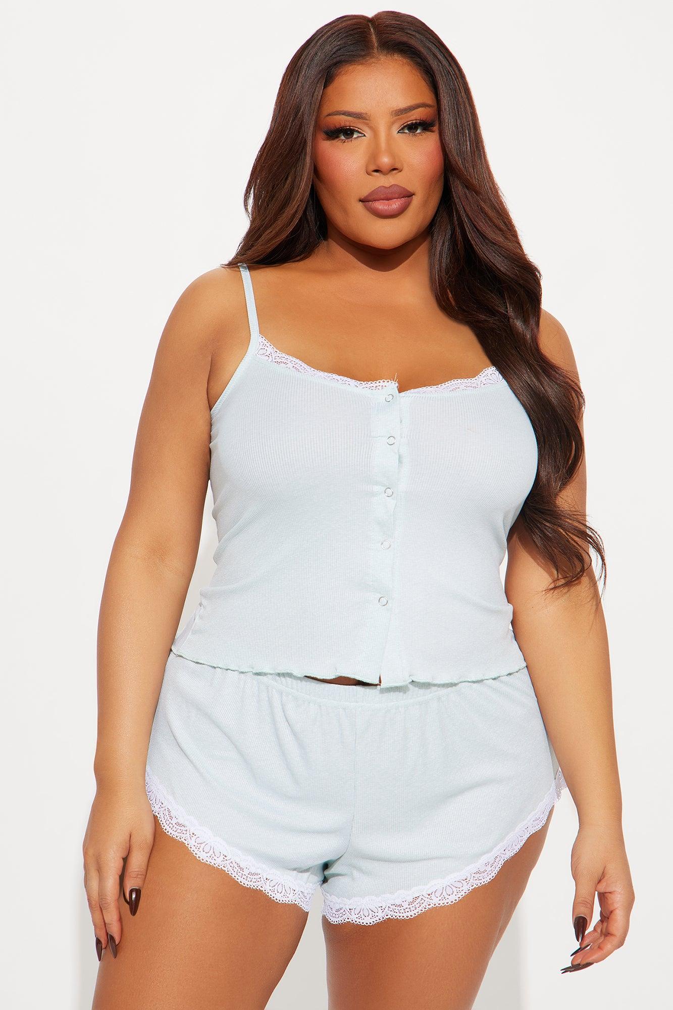 Nap With Me Ribbed PJ Short Set - Sage Product Image