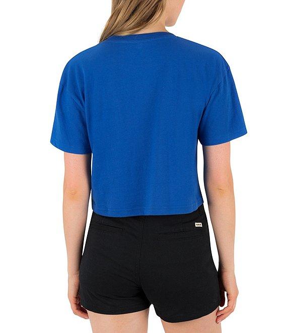 Hurley Fine Establishment Short Sleeve Boxy Cropped T-Shirt Product Image