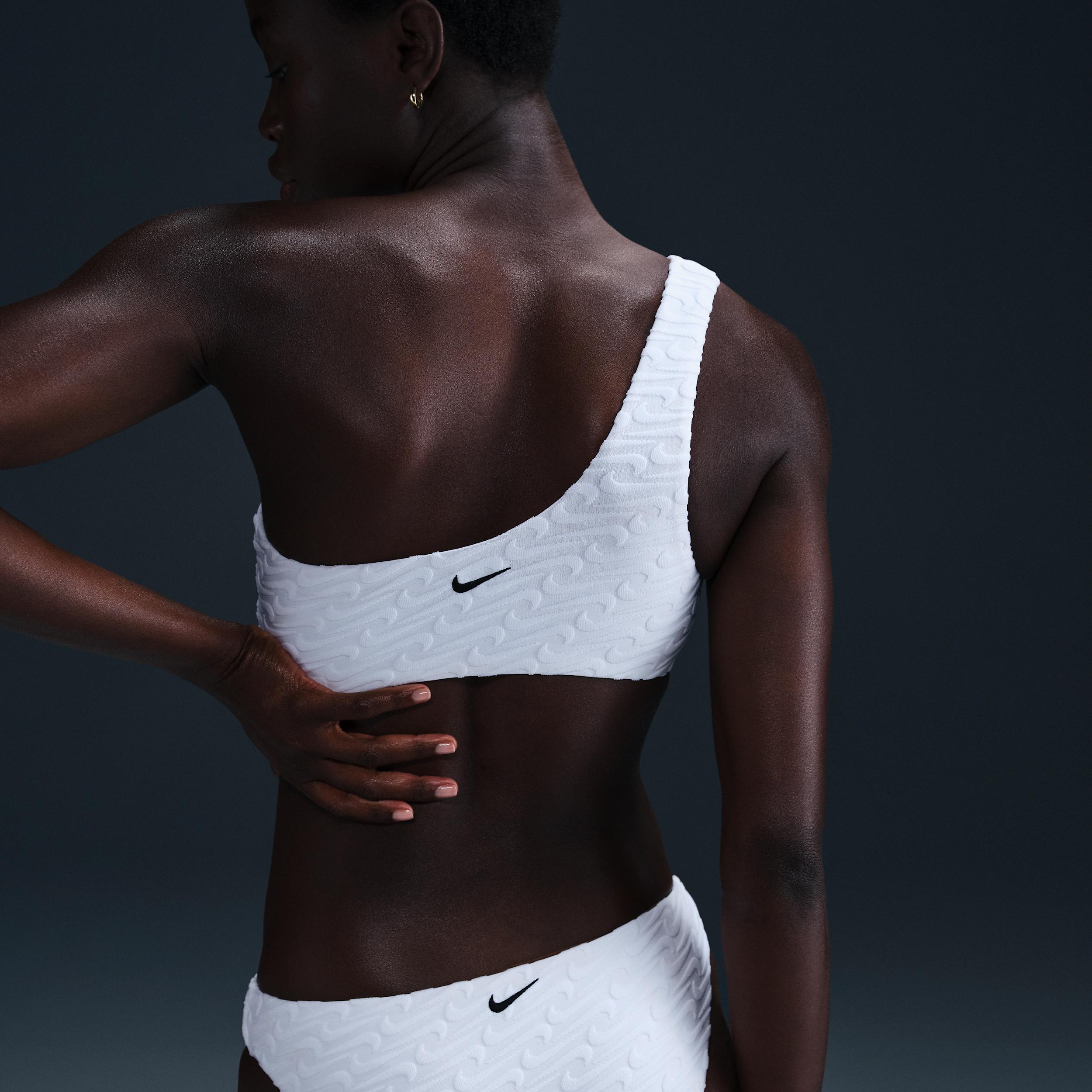 Nike Womens Swim Swoosh Link Terry Hipster Bikini Bottom | NESSF256-100 Product Image