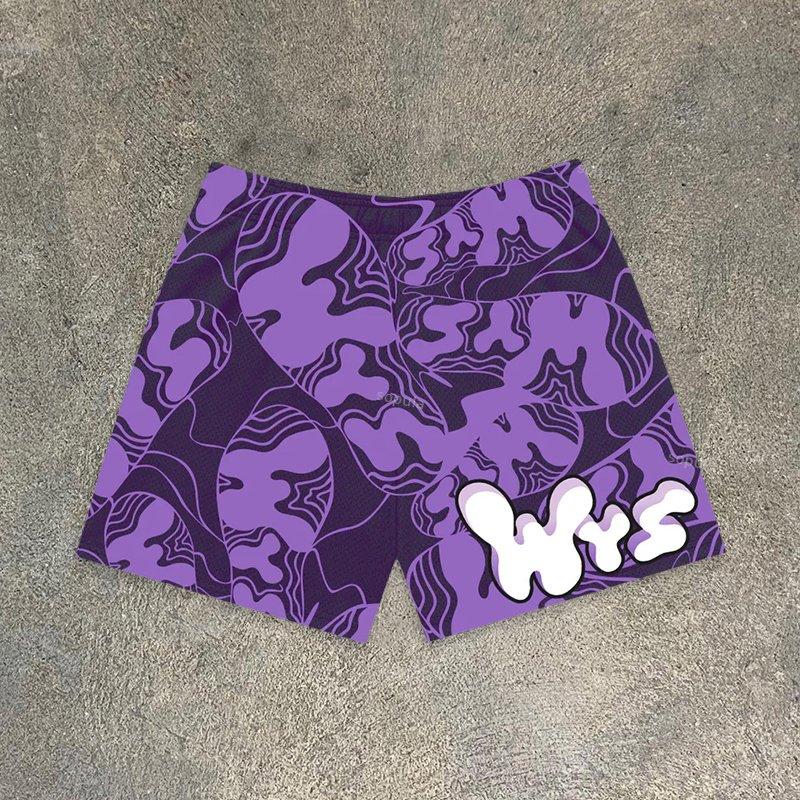 Sopula Fun Footprint Camouflage Print Mesh Shorts Product Image