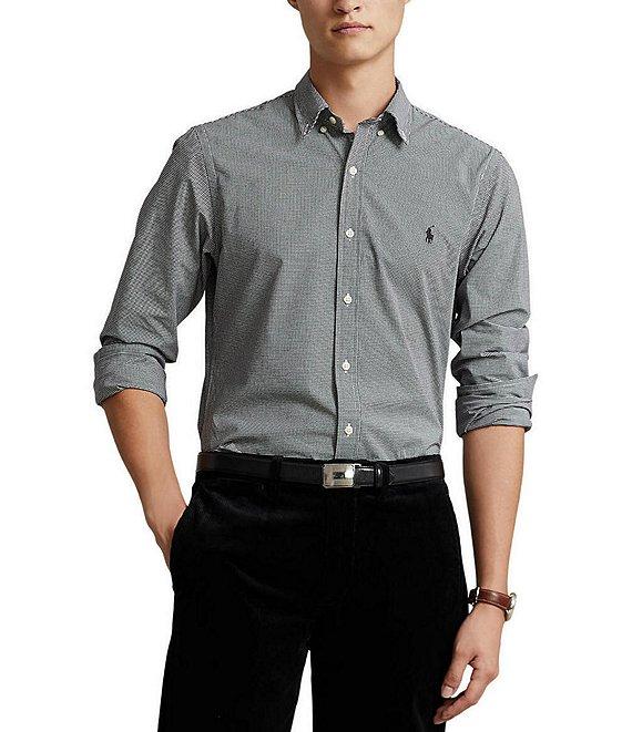 Polo Ralph Lauren Classic-Fit Stretch Checked Poplin Long Sleeve Woven Shirt Product Image