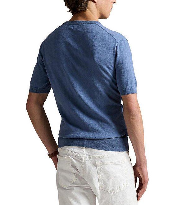 Polo Ralph Lauren Cotton Crewneck Short Sleeve Sweater Product Image