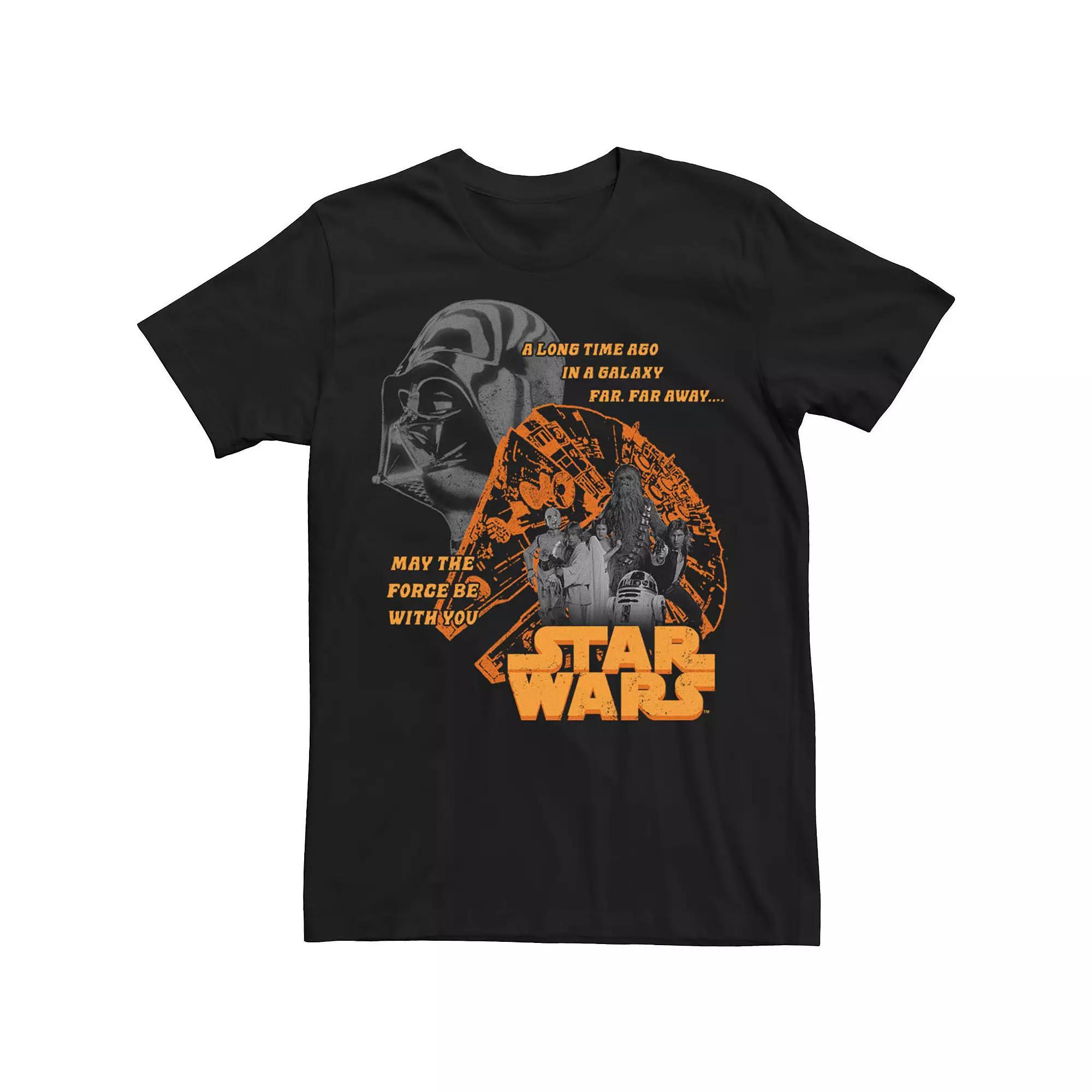 Men's Star Wars Halloween Darth Vader Millennium Falcon Tee, Size: XL, Black Product Image