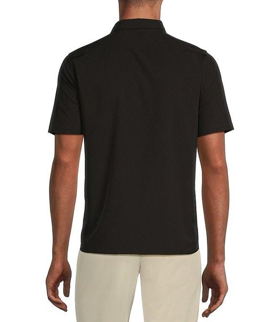 Murano Performance Stretch Quarter-Zip Short Sleeve Polo Shirt Product Image