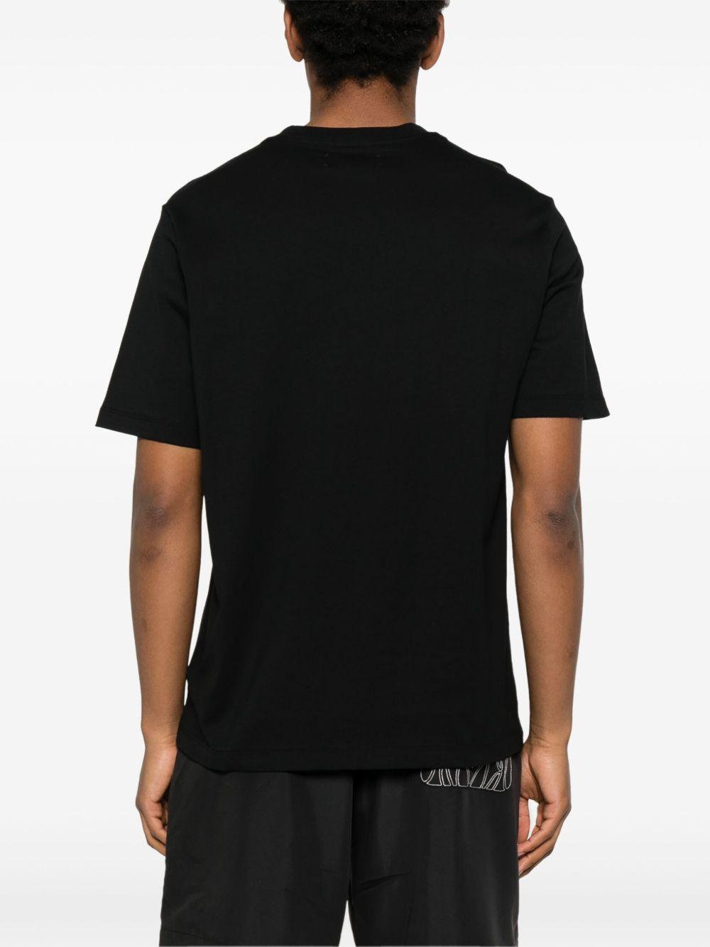AMIRI Black Cotton T-shirt With Bold Logo Statement Product Image