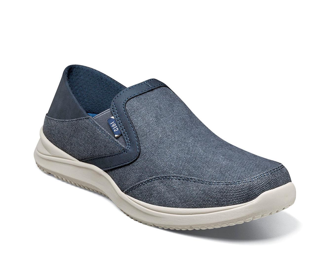 Men's Nunn Bush Conway EZ Canvas Moc Toe Slip On Shoes Product Image