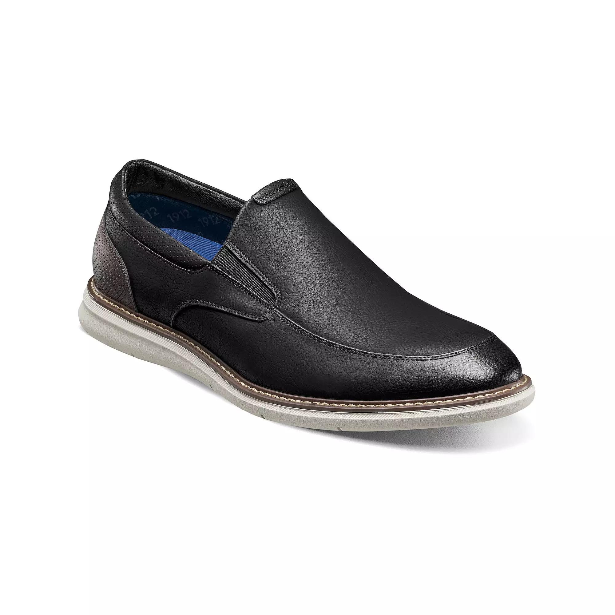 Nunn Bush® Chase Men's Casual Moc Toe Slip-On Shoes, Size: 13 Wide, Black Team Product Image