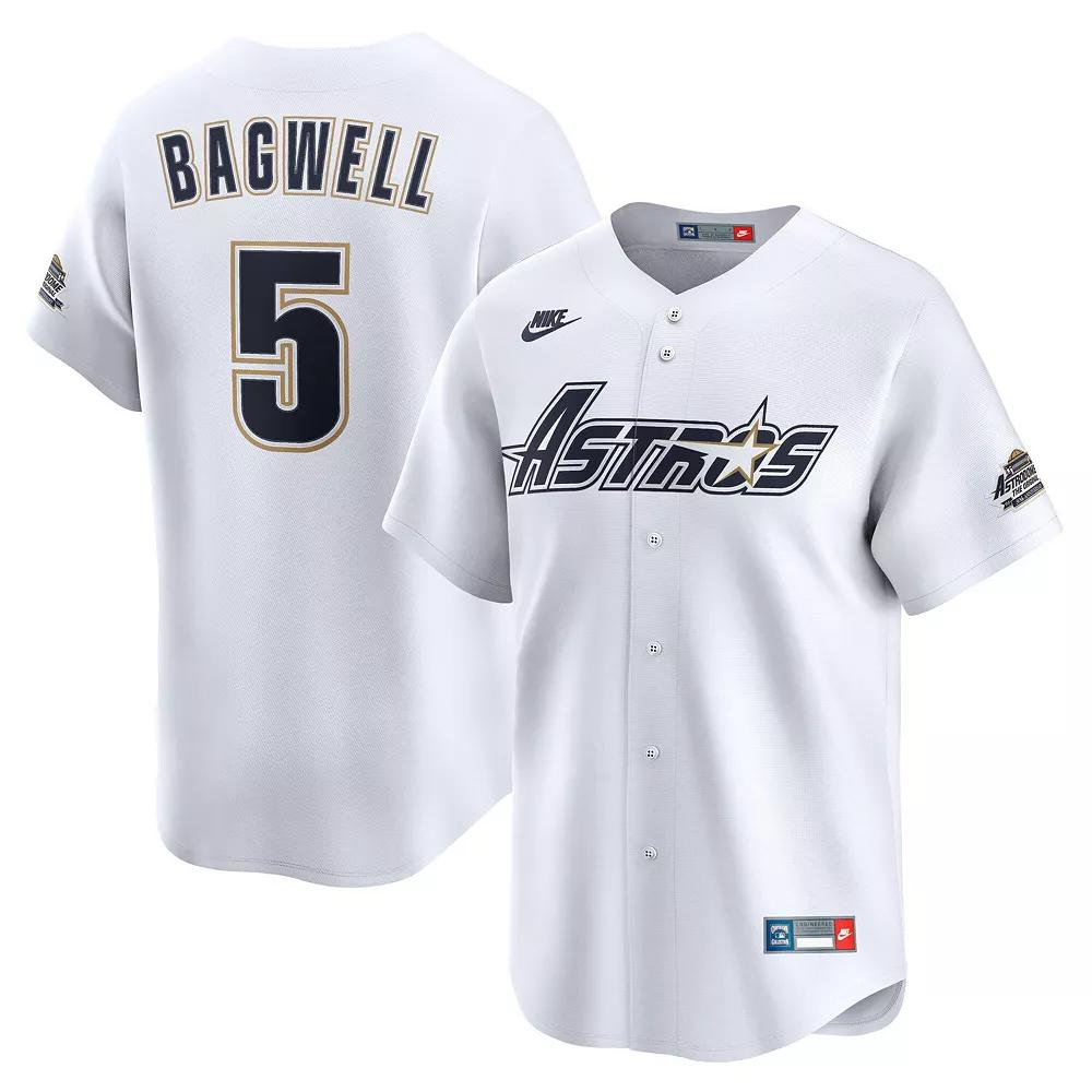 Men's Nike Jeff Bagwell White Houston Astros Throwback Cooperstown Collection Limited Jersey,  Product Image
