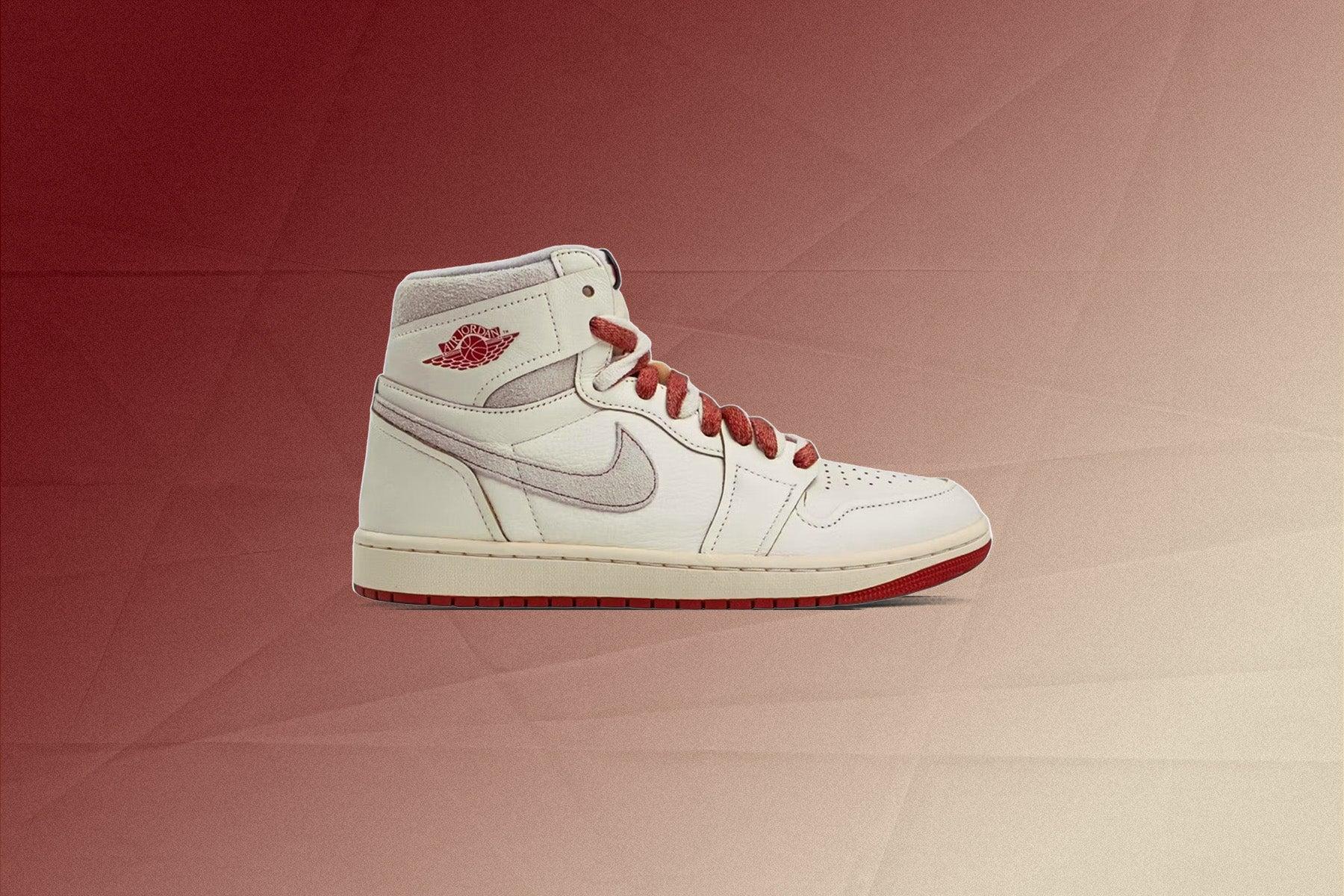 Women's Air Jordan 1 High OG 'Rare Air' - Sail/Cinnabar/Light Bone Female Product Image