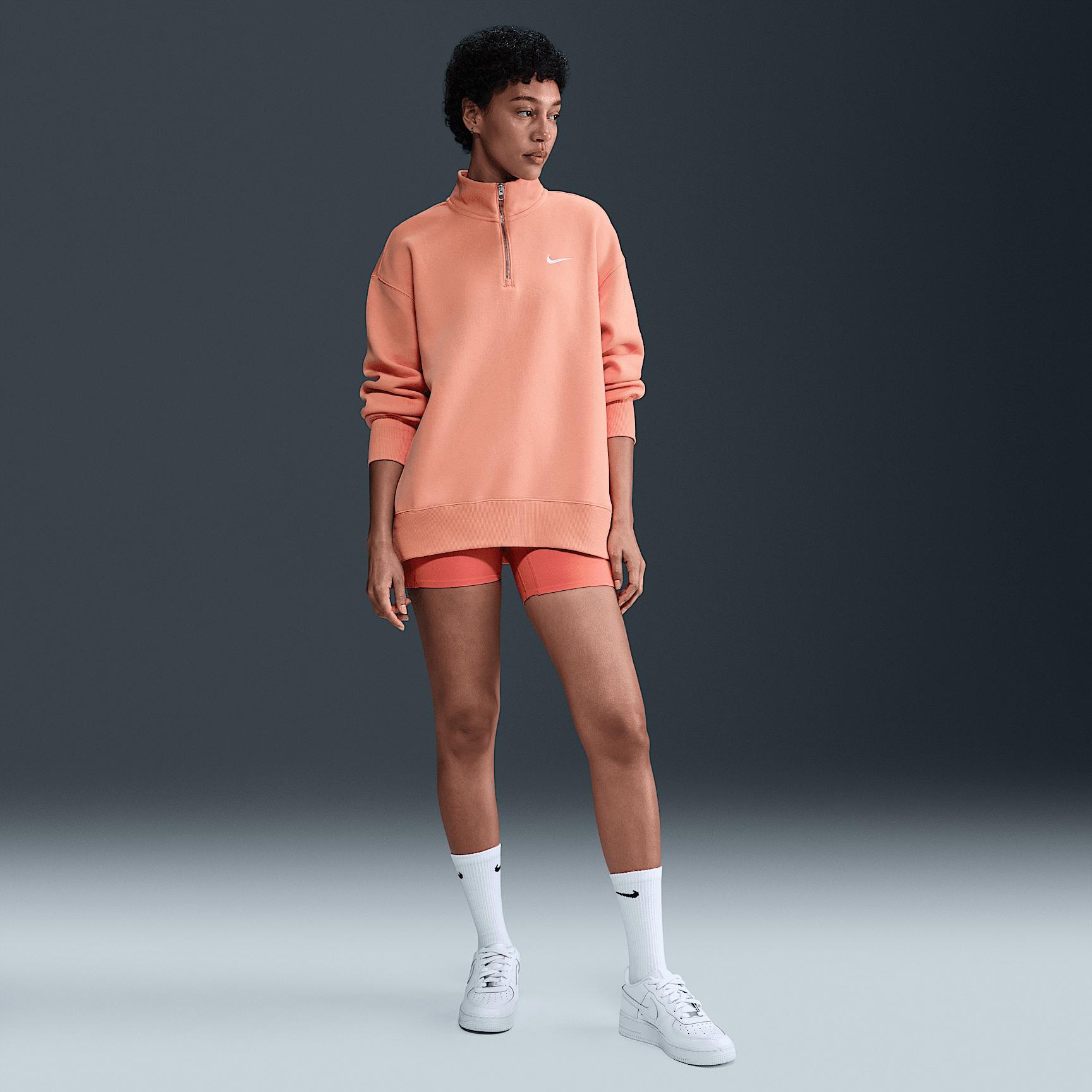 Women's Nike Sportswear Phoenix Fleece Oversized 1/4-Zip Long Sweatshirt Product Image