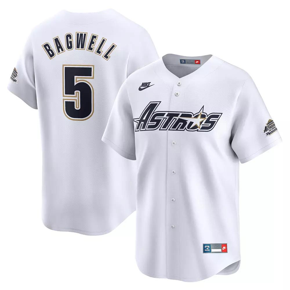 Men's Nike Jeff Bagwell White Houston Astros Throwback Cooperstown Collection Limited Jersey,  Product Image