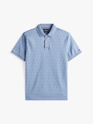 Regular Fit Allover Flag Interlock Polo Product Image