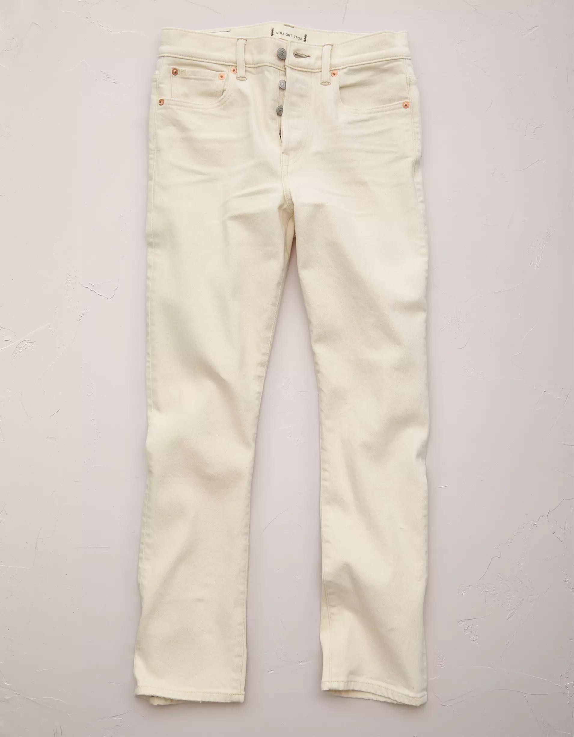 AE77 Premium Straight Crop Jean Product Image