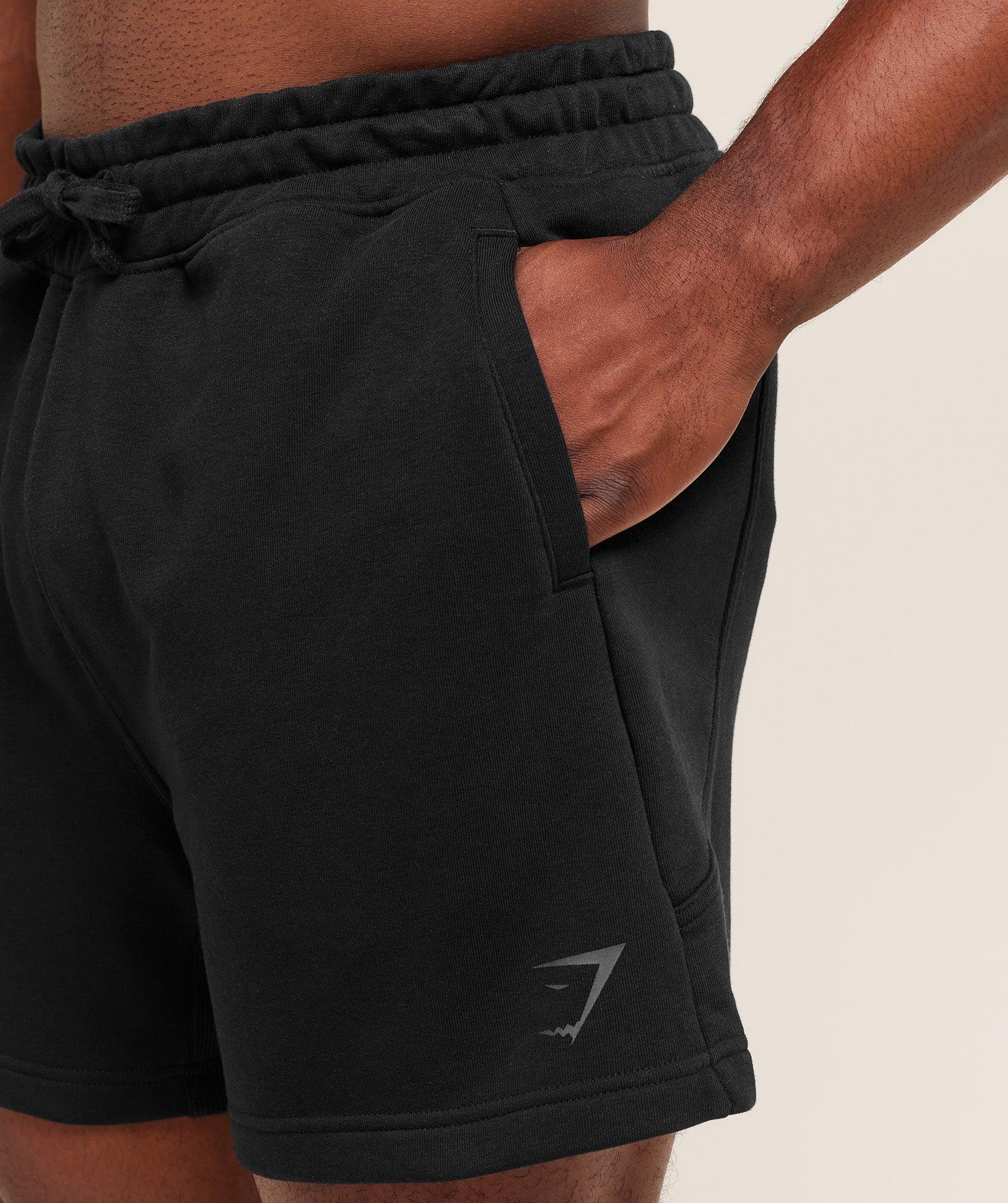 Gymshark Power 5" Shorts - Black/Asphalt Grey Male Product Image